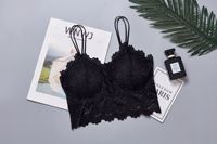 Lingerie Wanita nyaman tanpa kawat padat, Bra Push-up berlian imitasi bernapas ukuran besar