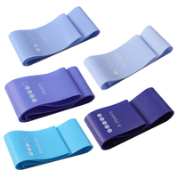 Kit de bandes de résistance en caoutchouc latex haute élasticité FK HB10090 pour entraînement de fitness, pilates et renforcement musculaire des chevilles