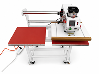 Presse à chaud pneumatique haute pression à double poste de travail, petite machine de transfert thermique pour logos et étiquettes