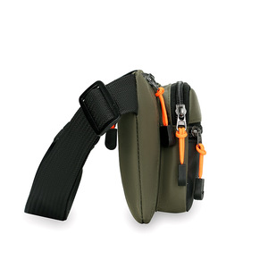 Nouvelle sacoche de poitrine pour homme en tissu Oxford vert armée, grande capacité, ultra-légère, usage quotidien, printemps 2026 - Product Image 1