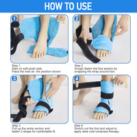 Packs froids gel réutilisables Packs chauds et froids pour le soulagement de la douleur au pied Tendinite d'Achille Chevilles Talons Blessures-Enveloppe de la banquise