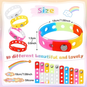 Pulseras de Silicona Ajustables de Alta Calidad al por Mayor, Pulseras Coloridas con Orificios para Natación - Product Image 3