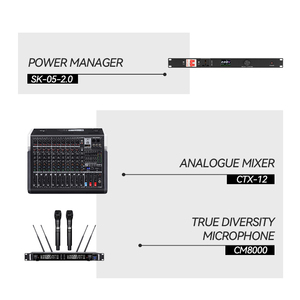 Système de sonorisation professionnel passif CHORDIO CF206 à double haut-parleur de 6 pouces pour les grands concerts en plein air et les spectacles sur scène en direct - Product Image 2