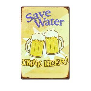 Classic Vintage Beer Signs Nostalgic Tin Wall Art for Bar Cafe Decor, Rustic Style Metal <b>Sign</b> - Product Image 3