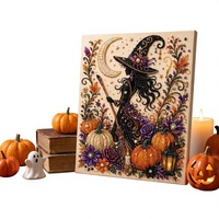 Kit de Peinture Diamant 3D DIY Perles de Résine Fantôme d'Halloween - Style Moderne, Idéal pour Débutants, Artisanat Adulte pour Décoration Intérieure et Cadeaux de Fête