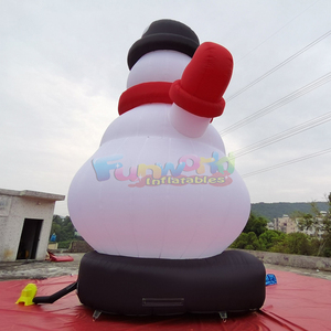 Decoración navideña inflable, modelo publicitario inflable de muñeco de nieve para decoración navideña al aire libre. - Product Image 3