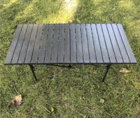 Ensemble de table basse d'extérieur en fer, moderne, portable, léger, durable, haut de gamme, avec coussin imperméable pour utilisation en parc