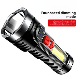 Xinsite đèn pin chiến thuật <span class=keywords><strong>mini</strong></span> cầm tay đèn pin <span class=keywords><strong>LED</strong></span> đa năng Sạc được bằng USB 4 chế độ ánh sáng Pin AA ABS chống nước - Product Image 4