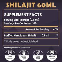 Fourniture de gouttes de Shilajit purifiées par la nature de marque privée OEM Acide fulvique Extrait de Shilajit Résine Pur Gouttes de liquide de Shilajit de l'Himalaya