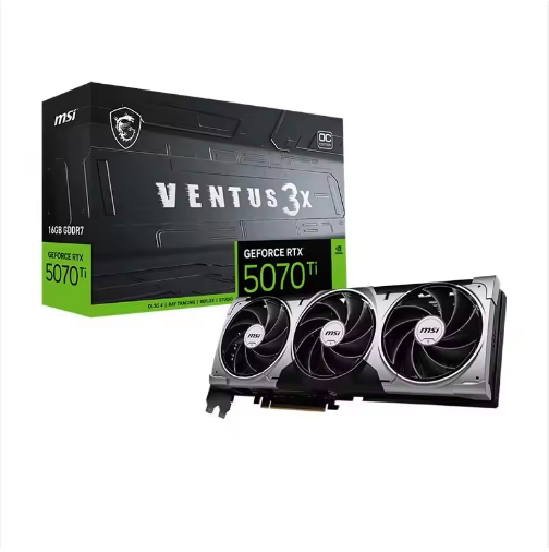 GeForce RTX 5070 Ti VENTUS 3X OC 16G GDDR7 Gaming Graphics Card