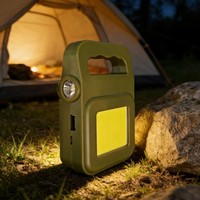 Mini lampe de travail portable COB, lampe torche USB à charge d'urgence, lampe de camping extérieure, projecteur puissant pour l'exploration