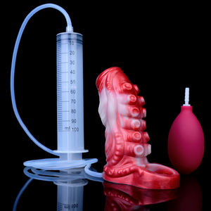 Manchon de pénis à jet d'eau, agrandissement, préservatif réutilisable, fonction de lubrification à jet, conception anti-décollement, extenseur d'agrandissement pour le sexe masculin - Product Image 4