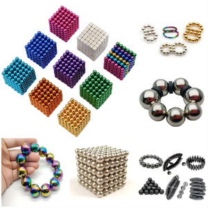 Ô Liu Ferrite Công Nghiệp Nam Châm Đánh Bóng Màu Đen Sinh Học Từ Trị Quả Bóng Hình Elip Từ Hạt Từ Trứng Chủ Cho - Product Image 3