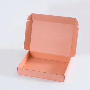 도매 중국 사용자 정의 인쇄 휴대용 접는 간단한 디자인 밝은 색상 골판지 선물 포장 상자