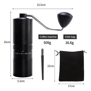 เครื่องบดกาแฟมือหมุนขนาดเล็กแบบพกพา 60 ระดับการปรับภายนอก ทำจากอะลูมิเนียมอัลลอยด์ 420 สแตนเลสสตีล - Product Image 6