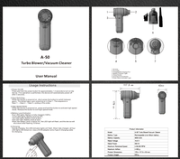 Nouveau ventilateur turbo ultra-puissant 90000 tr/min, moteur sans balais, ventilateur puissant pour l'élimination de la poussière et de la neige dans les espaces automobiles