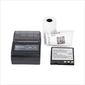 Draagbare Draadloze Barcode Ticket Pos Mini Blue-Tooth Mobiele Gratis Verzending Thermische Label Bon Inkless Printer