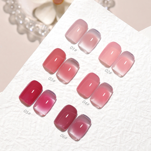Vernis à ongles gel UV LED effet dégradé translucide, fini brillant, résistant aux rayures, à retirer par trempage, pour <span class=keywords><strong>manucure</strong></span> - Product Image 3