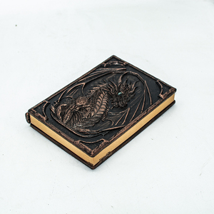 Libreta de Direcciones de Resina Hecha a Mano de Lujo Personalizada con Grabado de Dragón en Relieve, Grabado de Animales en 3D, Libreta Duradera A5 - Product Image 3