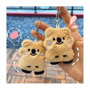 Custom Gift Kawaii Plush Keychain Backpack Pendant Korean Koala Fur Plush Soft Toy Cute Pendant Key Chain
