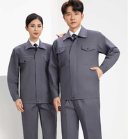 Vêtements de travail unisexes à manches longues en coton respirant de haute qualité, uniformes thermiques à haute visibilité, durables et personnalisables