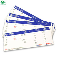 Papier thermique pour cartes d'embarquement d'avion, prix usine personnalisé, papier couché, impression flexographique, vernissage, toutes couleurs personnalisables