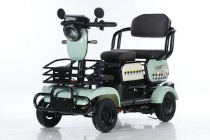 Tricycles électriques à haute puissance 48V 600W 20AH <span class=keywords><strong>2</strong></span> places à quatre roues pour adultes, tricycles électriques pour passagers et marchandises - Product Image 4