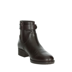 D36G1F 043NH marrone stivaletti bassi a punta chiusura Slip-On alta altezza inverno autunno pelliccia pu' Cowboy donna Chelsea - Product Image 5