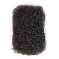 Cheveux humains brésiliens vierges Remy Afro Kinky en vrac, double trame machine QVR Factory, pour tresses et extensions de dreadlocks