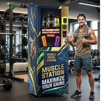 Máquina Expendedora de Proteína Comercial GJ711, Dispensador Inteligente de Bebidas Proteicas, Kiosco Automático de Bebidas Nutritivas para Gimnasio
