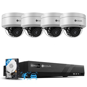 Sistemas <span class=keywords><strong>de</strong></span> <span class=keywords><strong>Vigilancia</strong></span> <span class=keywords><strong>con</strong></span> Cámaras CCTV <span class=keywords><strong>de</strong></span> 8 Canales, 4 Cámaras IP PoE Tipo Domo <span class=keywords><strong>de</strong></span> 5MP Resistentes al Vandalismo IK10 <span class=keywords><strong>con</strong></span> Audio, NVR <span class=keywords><strong>de</strong></span> 8 Canales H.265 <span class=keywords><strong>con</strong></span> Disco Duro <span class=keywords><strong>de</strong></span> 2TB - Product Image 1