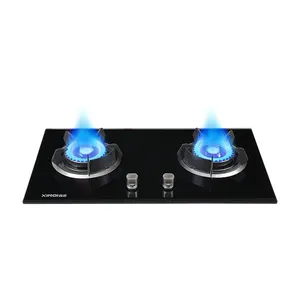 Table Built in Home Kitchen Appliance Double Burner Infrared Ceramic Gas Cooker Gas Stove