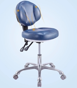 Tabouret dentaire économique en PU Chaise pivotante élévatrice pour assistant <span class=keywords><strong>de</strong></span> <span class=keywords><strong>dentiste</strong></span> Tabouret roulant souple pour salon <span class=keywords><strong>de</strong></span> beauté Clinique - Product Image 1