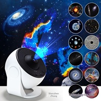 Lampe de projection LED HD transfrontalière ciel étoilé avec capteur de contrôle et application à distance, alimentation USB, intensité réglable, cadeau créatif