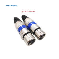 Connecteurs XLR Microphone, mâle et femelle, 3 broches, coque métallique, pièces