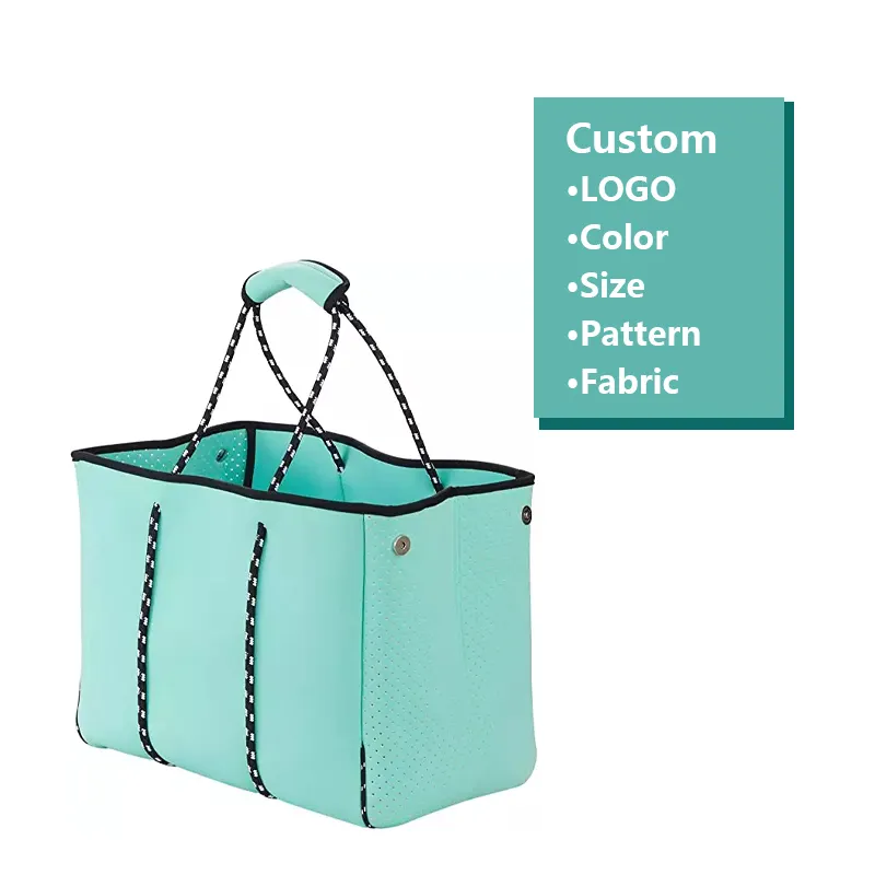 Sac à Main fourre-tout en néoprène OEM ODM pour femmes, Sac De plage d'été, sacs à Main, Sac à épaule polyvalent pour voyage