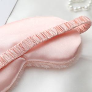 Máscara <span class=keywords><strong>de</strong></span> ojo <span class=keywords><strong>de</strong></span> felpa suave <span class=keywords><strong>de</strong></span> suministro OEM personalizado cubierta <span class=keywords><strong>de</strong></span> ojo linda <span class=keywords><strong>de</strong></span> terciopelo satén espalda dormir con los ojos vendados cubierta <span class=keywords><strong>de</strong></span> ojo esponjosa para niños y adultos - Product Image 3