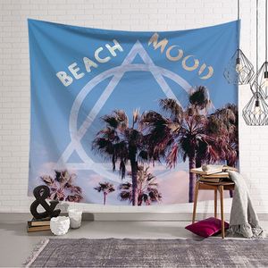Tapices de mar para colgar en la pared, Playa Tropical, estilo del norte de Europa, árbol de coco, decoración de dormitorio, tapiz - Product Image 3