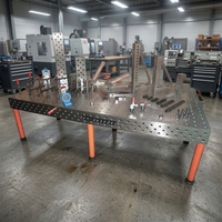 Table de soudage 3D en fonte nitrurée XINTIAN D16D28, plateforme de soudage modulaire avec kits de fixation et de serrage pour la fabrication métallique