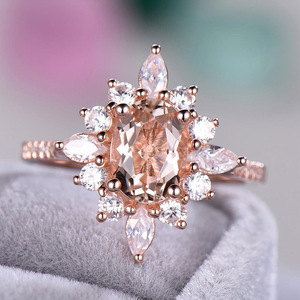Bague flocon de neige pour femmes, bijoux élégants et étincelants, vente en gros - Product Image 2