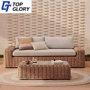 TG Set de Muebles de Lujo para Jardín Sofá de Ratán PE para <span class=keywords><strong>Exterior</strong></span> Mimbre y Aluminio Set de Muebles de Patio Sofá Lounge para <span class=keywords><strong>Exterior</strong></span> - Product Image 5