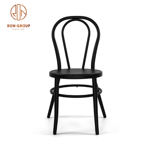 Silla de Metal de malla de acero <span class=keywords><strong>para</strong></span> restaurante, muebles de estilo Vintage con marco de hierro <span class=keywords><strong>para</strong></span> jardín, barbacoa, mesa de comedor y Patio - Product Image 4