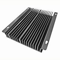 Dissipateur de chaleur pour chargeur mural Extrusion 199(W)* 35(H)* 250(L)mm Dissipateur thermique en aluminium anodisé noir