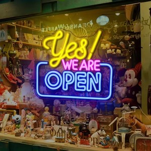 Enseigne néon LED personnalisée « Oui, nous sommes ouverts » alimentée par USB 5V, à fixer au mur pour la maison, le centre commercial, le magasin, le bar, la décoration professionnelle - Product Image 4