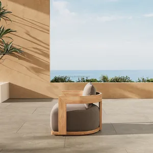 FERLY Hot Selling Modern Outdoor Furniture Teak Patio Sofa Garden Furniture Comfortable Sofa Set