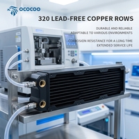 Radiador de Refrigeración Líquida de Cobre OCOCOO CRD32T de 320 mm, Intercambiador de Calor G1/4 para Láser Médico Estético, Circuitos de Refrigeración de Semiconductores