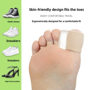Correcteur et séparateur d'orteils en gel à trou unique pour hallux valgus, orthèse <span class=keywords><strong>souple</strong></span> - Product Image 2