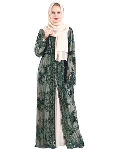 <span class=keywords><strong>Vintage</strong></span> Abaya Set moda perdere donne musulmane vestito esterno con ricamo delicato turchia lungo caftano fabbricazione all'ingrosso - Product Image 4