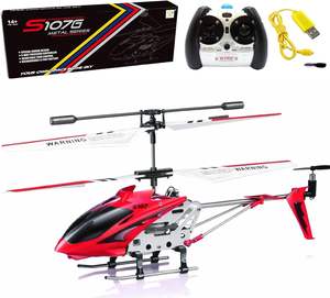 Helicóptero Eléctrico de Plástico <span class=keywords><strong>Syma</strong></span> S107/<span class=keywords><strong>S107G</strong></span> con Giroscopio, Ideal para Principiantes, Color Rojo, Incluye Baterías - Product Image 2