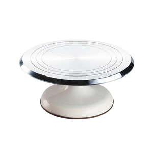 Platines tournantes professionnelles <span class=keywords><strong>de</strong></span> 10 pouces ensemble <span class=keywords><strong>de</strong></span> décoration <span class=keywords><strong>de</strong></span> cuisson en métal écologique en alliage d'aluminium polonais support rotatif outils <span class=keywords><strong>de</strong></span> gâteau - Product Image 1